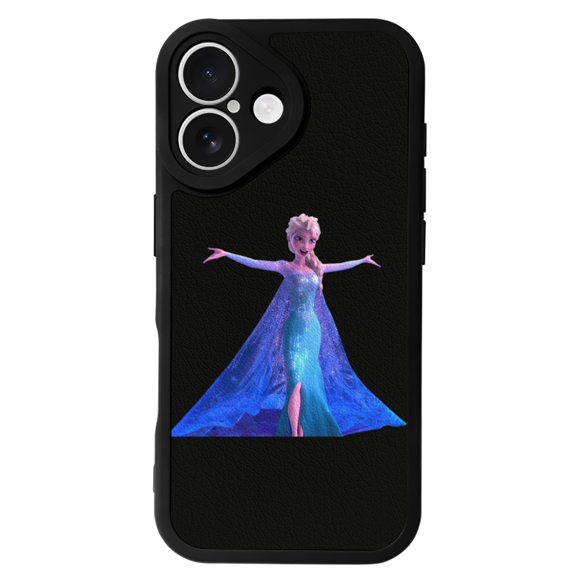 （画像用） アナと雪の女王 アンナ エルサ Frozen Anna Elsa 【iPhone 16シリーズ対応】シリコンスマホケース（レザー調） 材質：シリコン